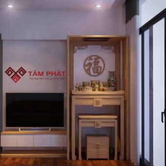 Mẫu bàn thờ đẹp hiện đại, thiết kế thông minh là lựa chọn hoàn hảo dành cho chung cư, biệt thự