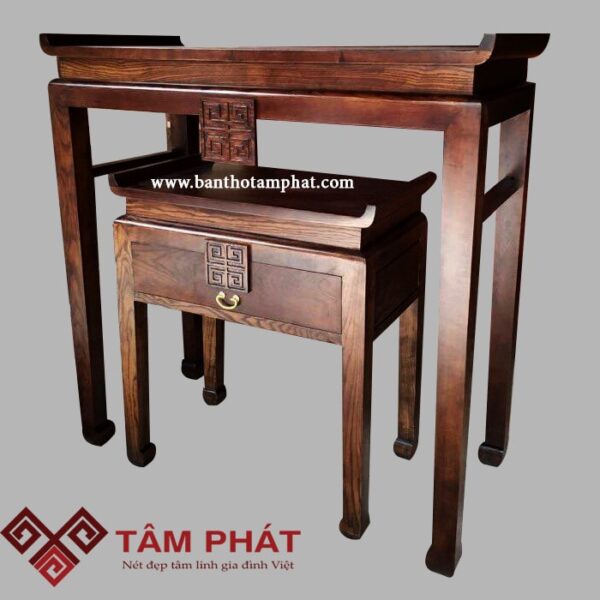 Bàn thờ gỗ sồi hiện đại mẫu BT-1009
