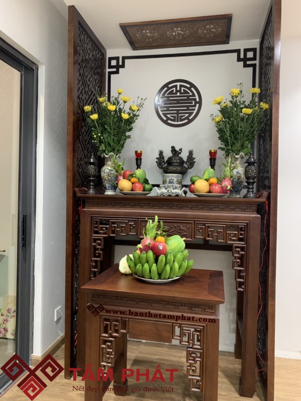 Mẫu bàn thờ nhà chung cư đẹp giá rẻ Tâm Phát