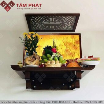 Bàn thờ treo tường mẫu TT2003 thiết kế sang trọng