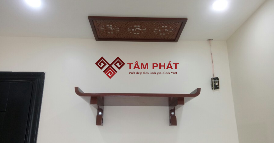 Bàn thờ treo tường mẫu TT2019 - 7 Mẫu bàn thờ treo tường TT2019 thiết kế đơn giản tinh tế