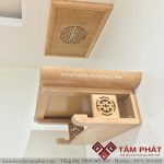 Bàn thờ màu sáng sồi cho không gian sang trọng