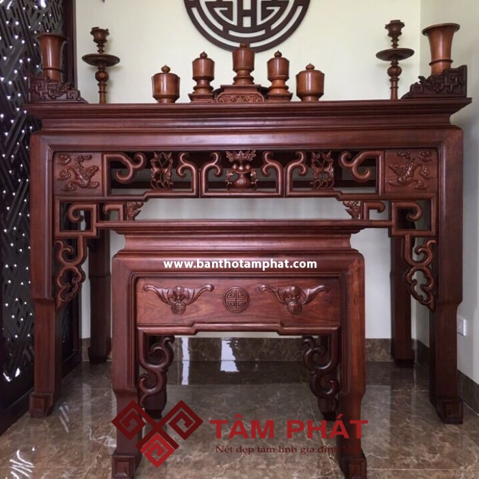 Mẫu Bàn Thờ Phật Làm Từ Gỗ Mít Có Gì Mới