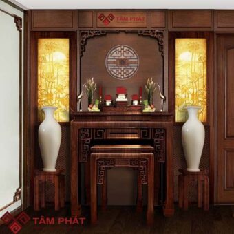 Bàn thờ đứng gỗ Gụ - Bàn thờ Tâm Phát