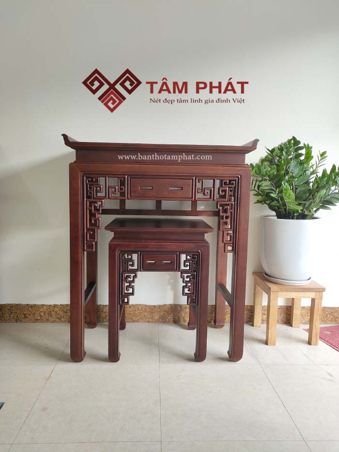 Bàn thờ đứng gỗ Gụ cao cấp mẫu BTG-1030 Tâm Phát