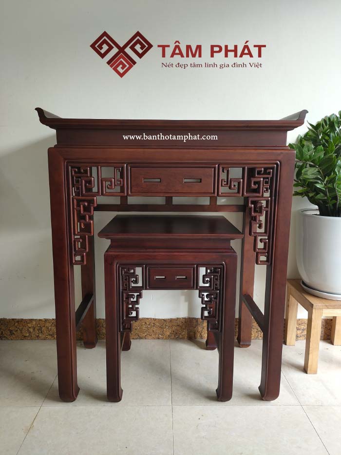 Bàn thờ đứng gỗ Gụ cao cấp mẫu BTG-1030 Tâm Phát