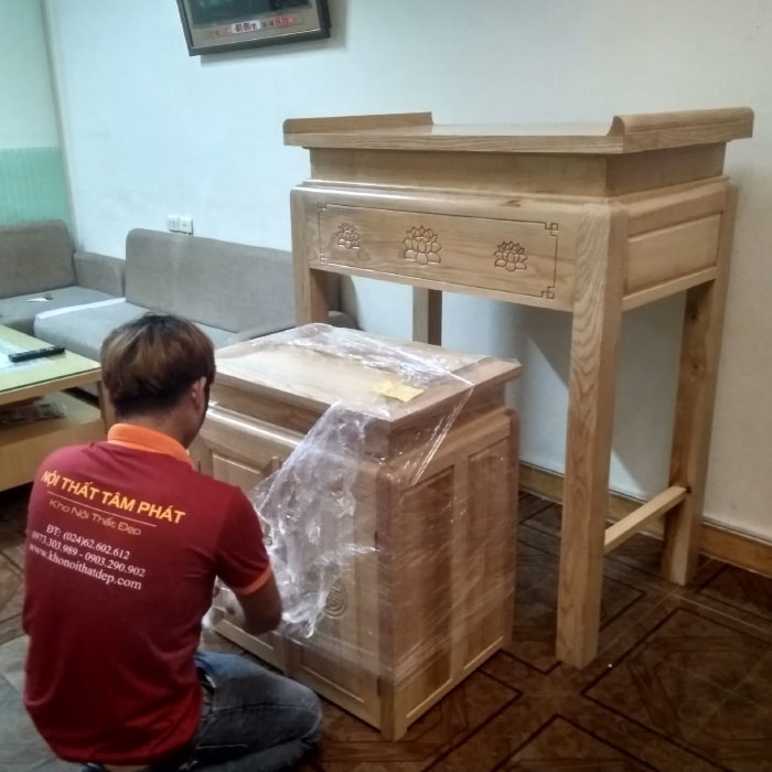 Bàn thờ đứng hiện đại Tâm Phát mẫu BT-1033