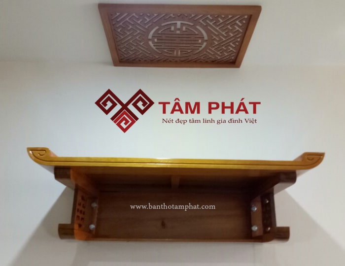 Bàn thờ treo gỗ Mít mẫu TTM2042