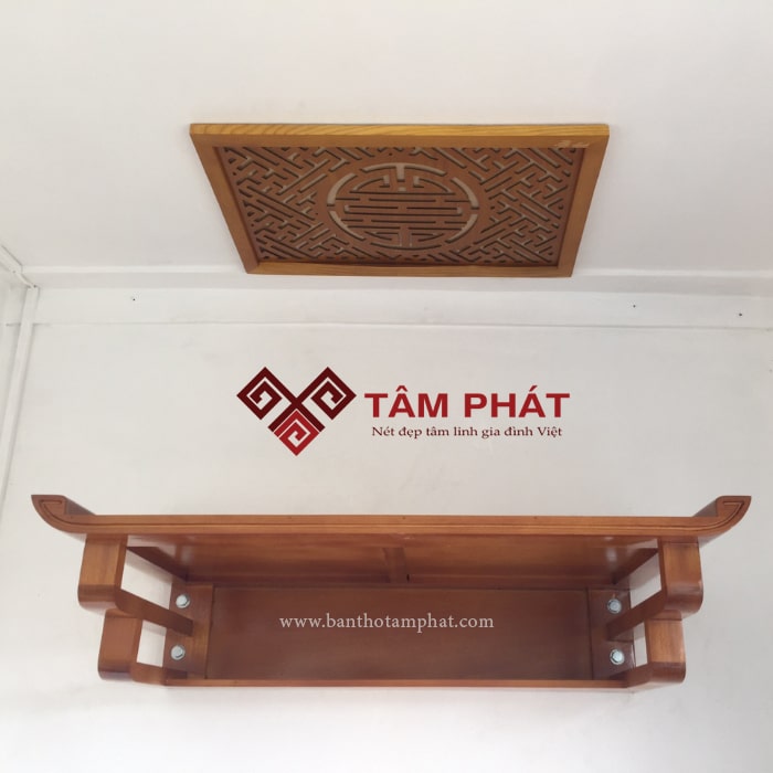 Bàn thờ treo tường gỗ Mít mẫu TTM2025