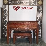 Mẫu bàn thờ gỗ gụ kích thước 81x175