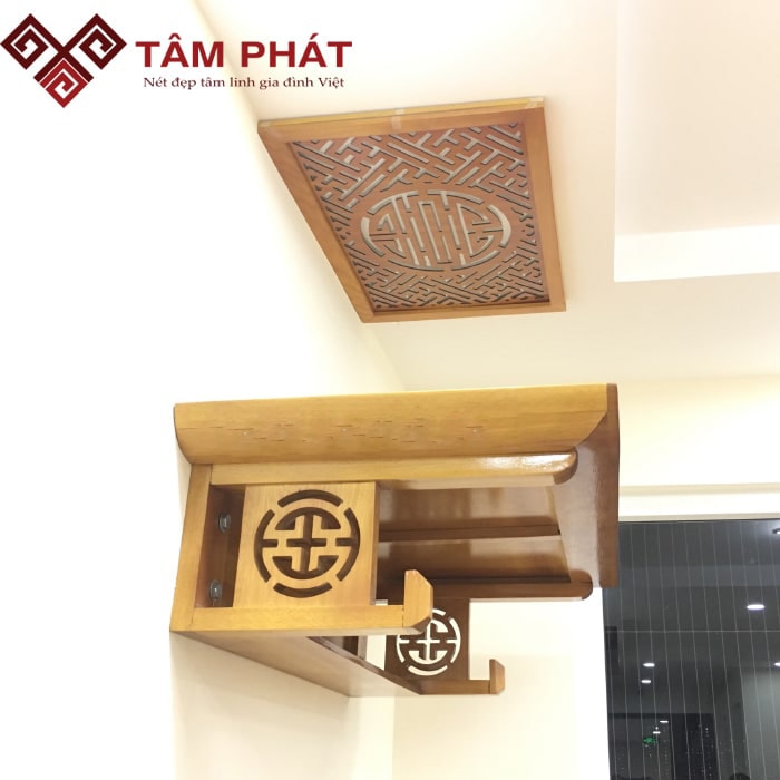 Bàn thờ treo gỗ Mít mang ý nghĩa tâm linh sâu sắc Bàn thờ treo gỗ Mít mang ý nghĩa tâm linh sâu sắc