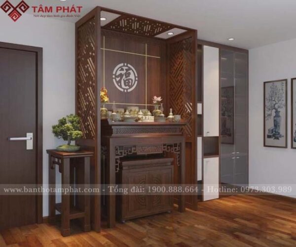 Bàn thờ BT-1016 thiết kế cho nhà chung cư Mẫu bàn thờ đẹp BT-1016 nhà chung cư