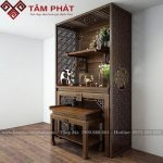 Có thể kết hợp giữa nhiều mẫu bàn thờ đứng và bàn thờ treo khác nhau