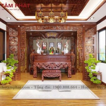 Mẫu sập thờ gỗ đẹp ST1056