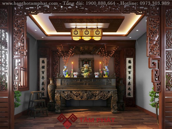 Phòng thờ đẹp giúp gia chủ hưng thịnh