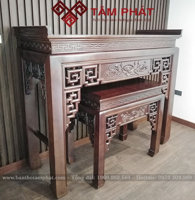 Chọn kích thước bàn thờ cũ sao cho phù hợp