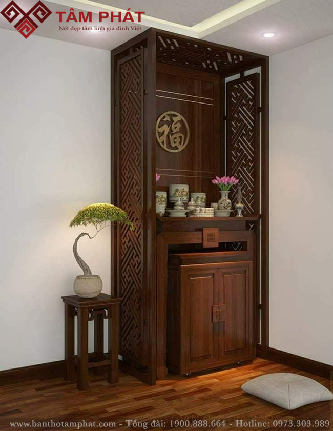 Mẫu bàn thờ BT-1065 cho không gian thờ sang trọng