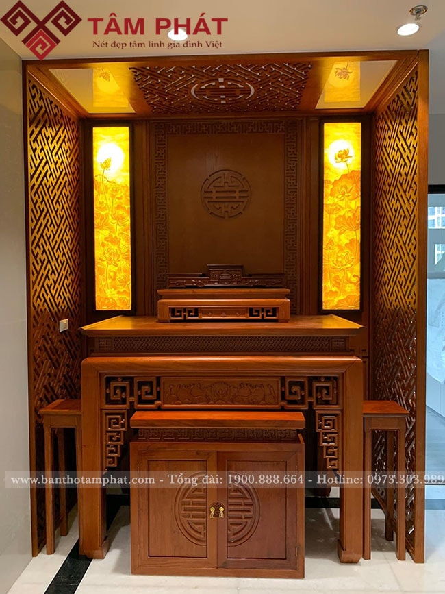 Mẫu bàn thờ gỗ BT-1061 Tâm Phát