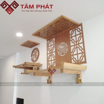 Bàn thờ treo tường 2 tầng mẫu TT2090