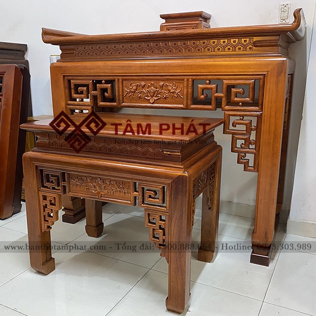Bàn thờ có nhiều kích thước phù hợp với nhiều không gian khác nhau