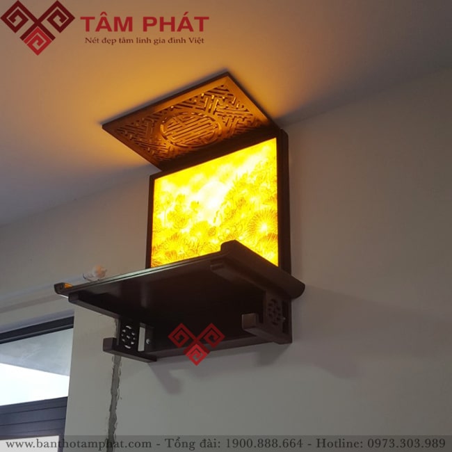 Tranh trúc chỉ sen mặt trăng TC6615 đẹp Tâm Phát