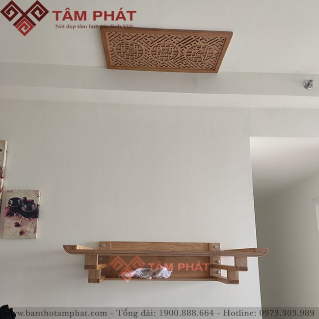 Bàn thờ treo tường mẫu TT2011 Tâm Phát