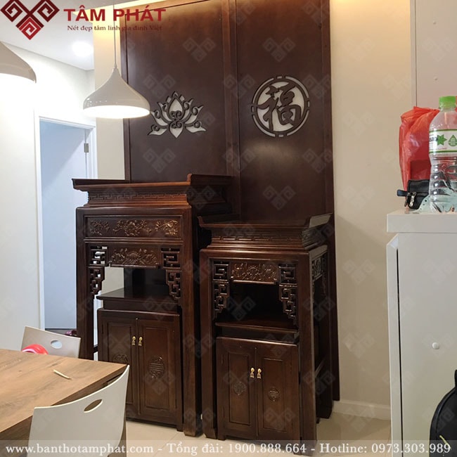 Bàn thờ Phật và thờ gia tiên mẫu BT-1105