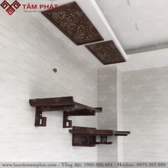 Bàn thờ treo tường 2 cấp mẫu TT2201