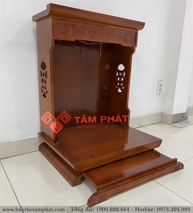 Bàn thờ thần tài mẫu BTT-3306 màu cánh gián