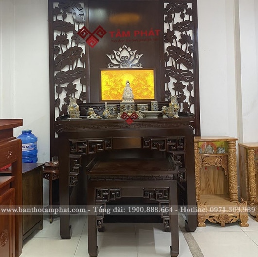 Mẫu bàn thờ gỗ Gụ 2 cấp BT-1051 Mẫu bàn thờ gỗ Gụ 2 cấp BT-1051