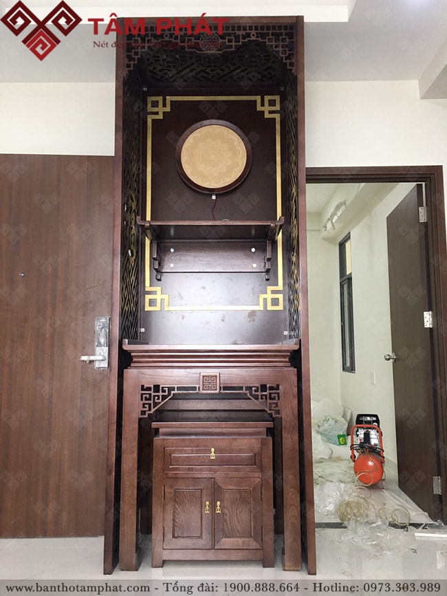 Bàn thờ Phật và gia tiên mẫu BT-1085 Tâm Phát