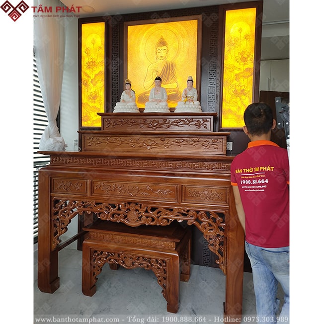 Mẫu bàn thờ tam cấp