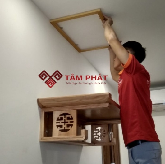 Bàn thờ treo tường mẫu TT2023 Bàn thờ treo tường mẫu TT2023