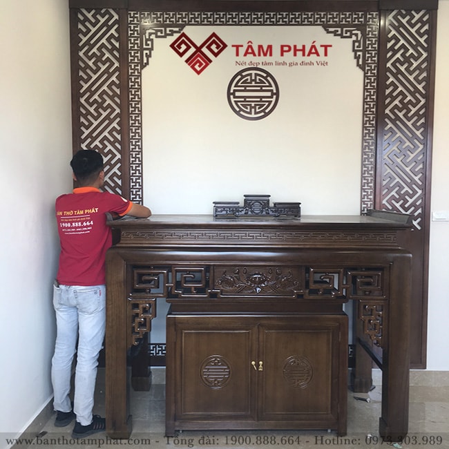 Mẫu bàn thờ đẹp nhất BT-1109 rất nhiều gia đình lựa chọn