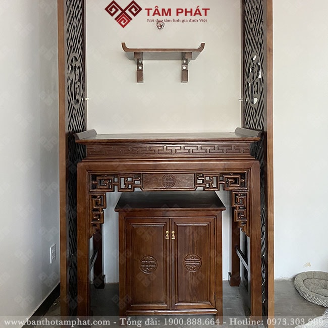 Không gian thờ kết hợp hiện đại mẫu BT-1109
