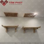 Bàn thờ treo Tâm Phát được làm từ 100% gỗ tự nhiên cao cấp