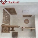 Khách hàng có thể lựa chọn màu sắc bàn thờ theo ý mình