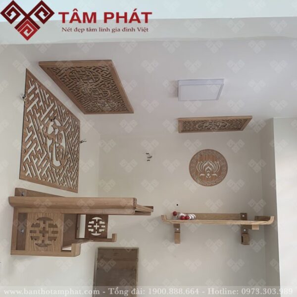 Khách hàng có thể lựa chọn màu sắc bàn thờ theo ý mình