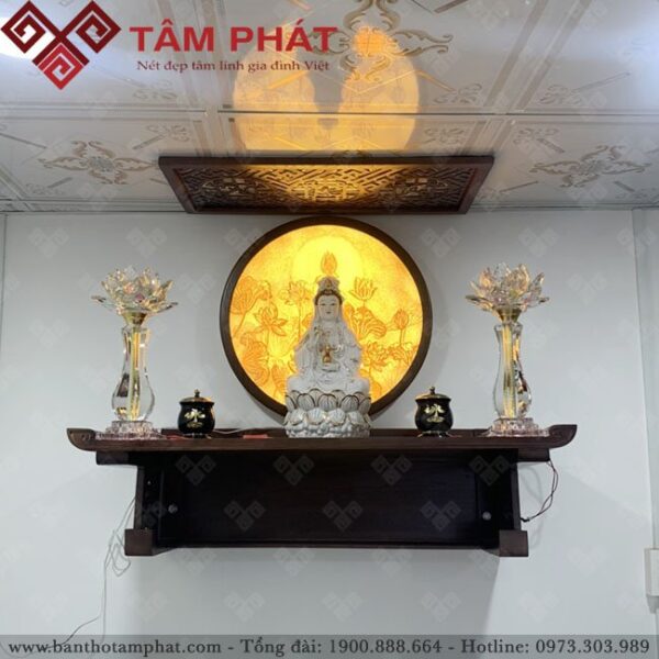 Bàn thờ Tâm Phát sử dụng 100% gỗ tự nhiên cho độ bền cao