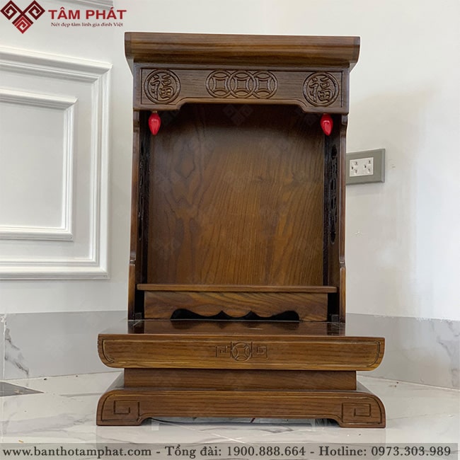 Mẫu bàn thờ ông Địa BTT-3315 làm bằng gỗ Sồi