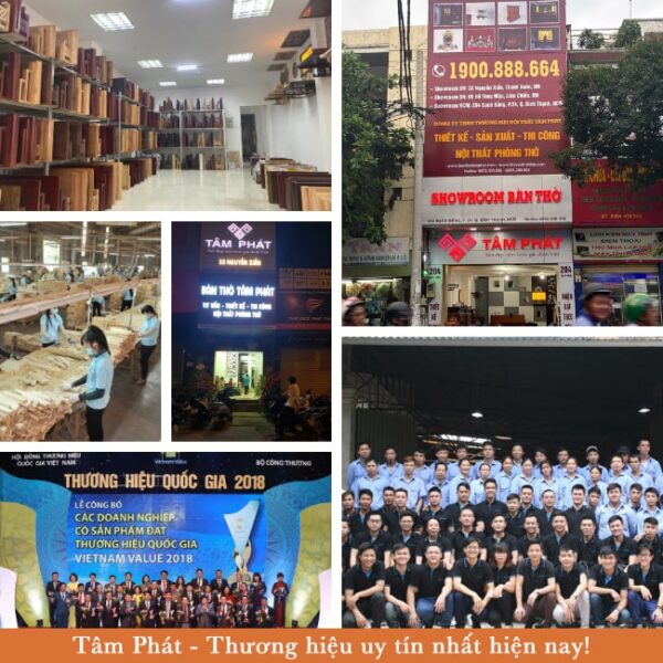 Bàn thờ Tâm Phát là sản phẩm được hoàn thiện từ Tâm của những người thợ lành nghề bậc nhất