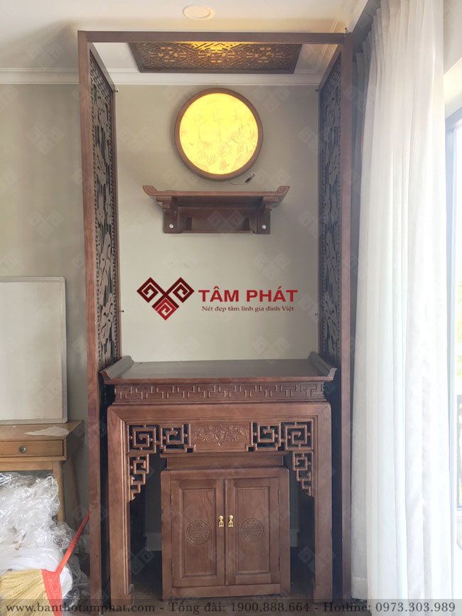 Không gian thờ Phật và gia tiên cho nhà chung cư