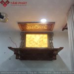 Bàn thờ treo Tâm Phát đa dạng màu sắc và cách kết hợp trang trí