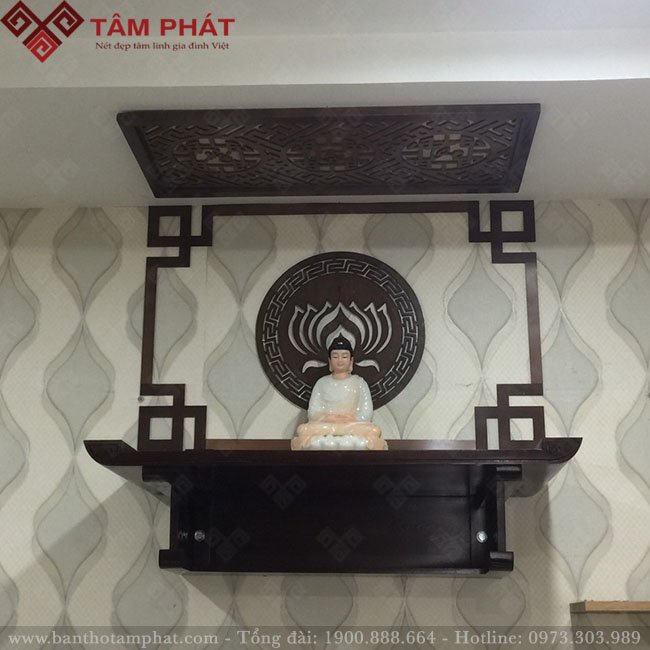 Bàn thờ Tâm Phát được xử lý kỹ cho độ bền tuyệt đối