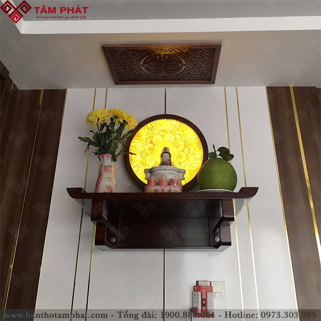 Trang thờ Phật treo tường kích thước nhỏ