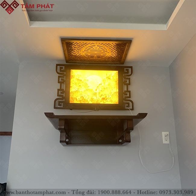 Bàn thờ treo tường mẫu TT2021 Tâm Phát