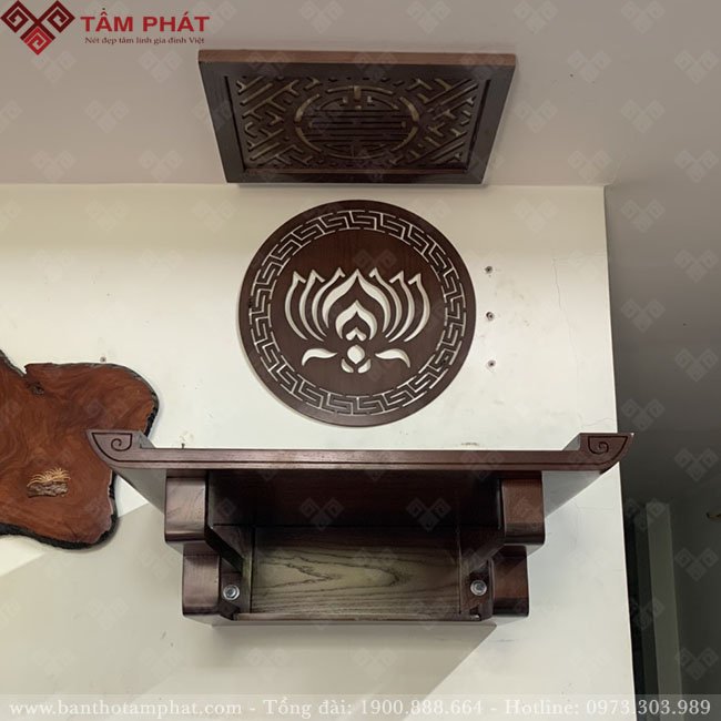 Bàn thờ treo kích thước nhỏ cho nhà chung cư
