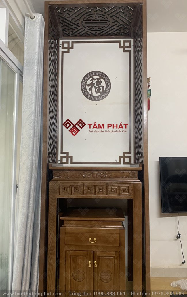 Mẫu bàn thờ được nhiều gia chủ lựa chọn