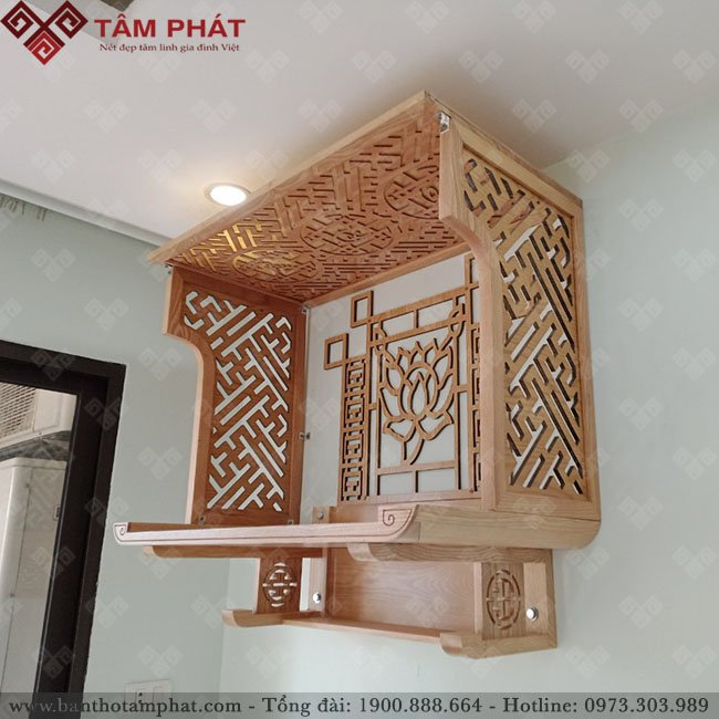 Vách ngăn giúp không gian thờ yên tĩnh hơn