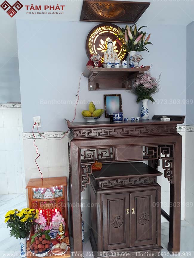 Bàn thờ Phật Quan Âm sử dụng mẫu TT2041